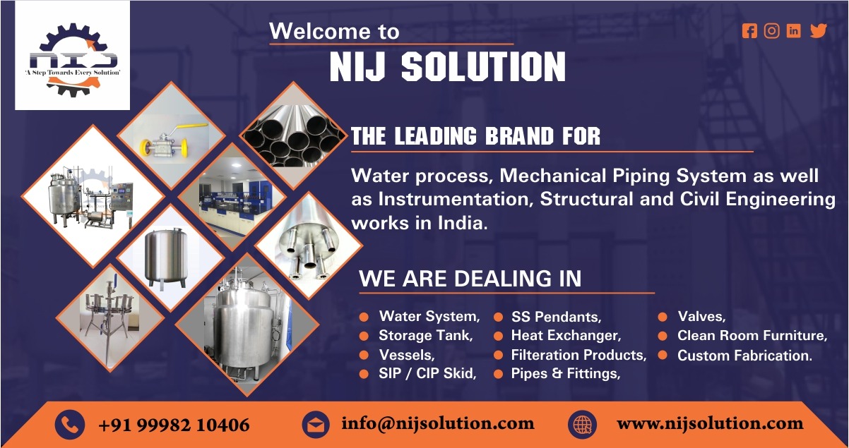 Nij Solution is an engineering company which offers complete service in water process, Mechanical piping system as well as instrumentation, structural and civil engineering works.