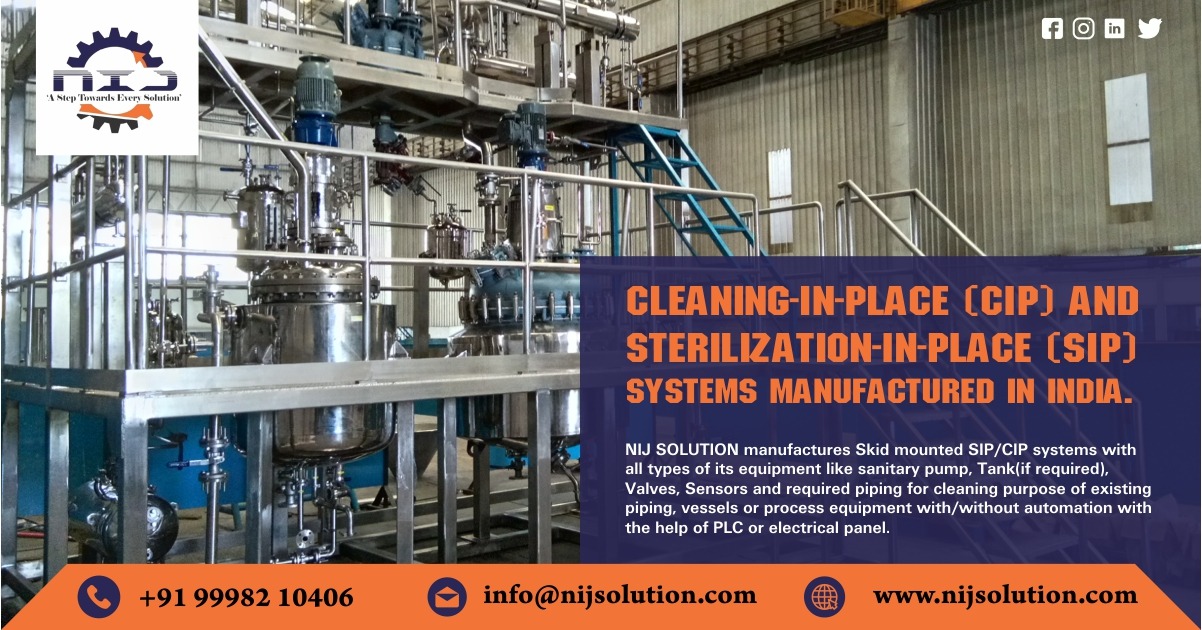 CIP/SIP System Manufacturer In Ahmedabad