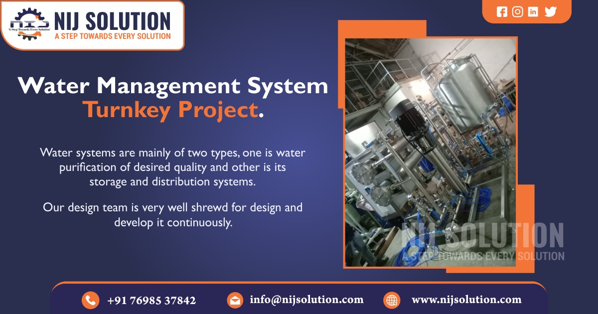 Water Management System Turnkey Project in Ahmedabad, Gujarat, India.