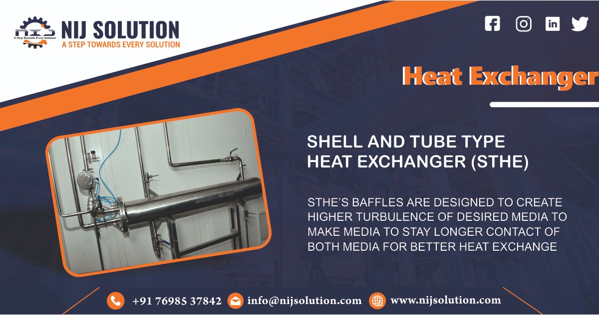 Shell and Tube type heat exchanger manufacturer & servicing in India