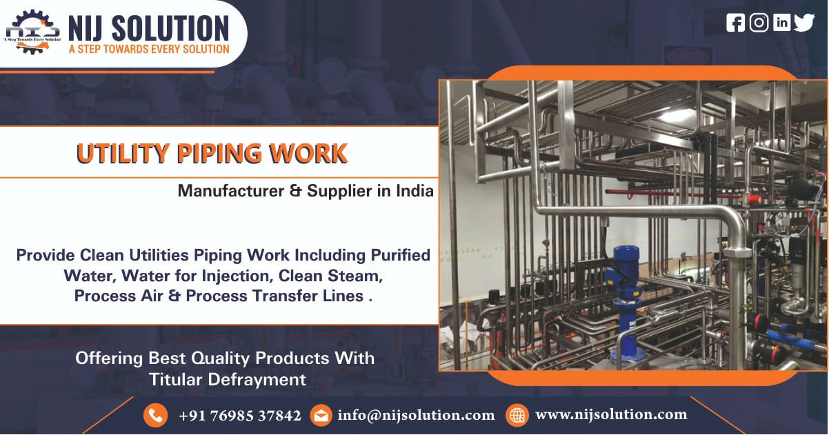 Utility Piping Work Manufacturer & Suppliers in India