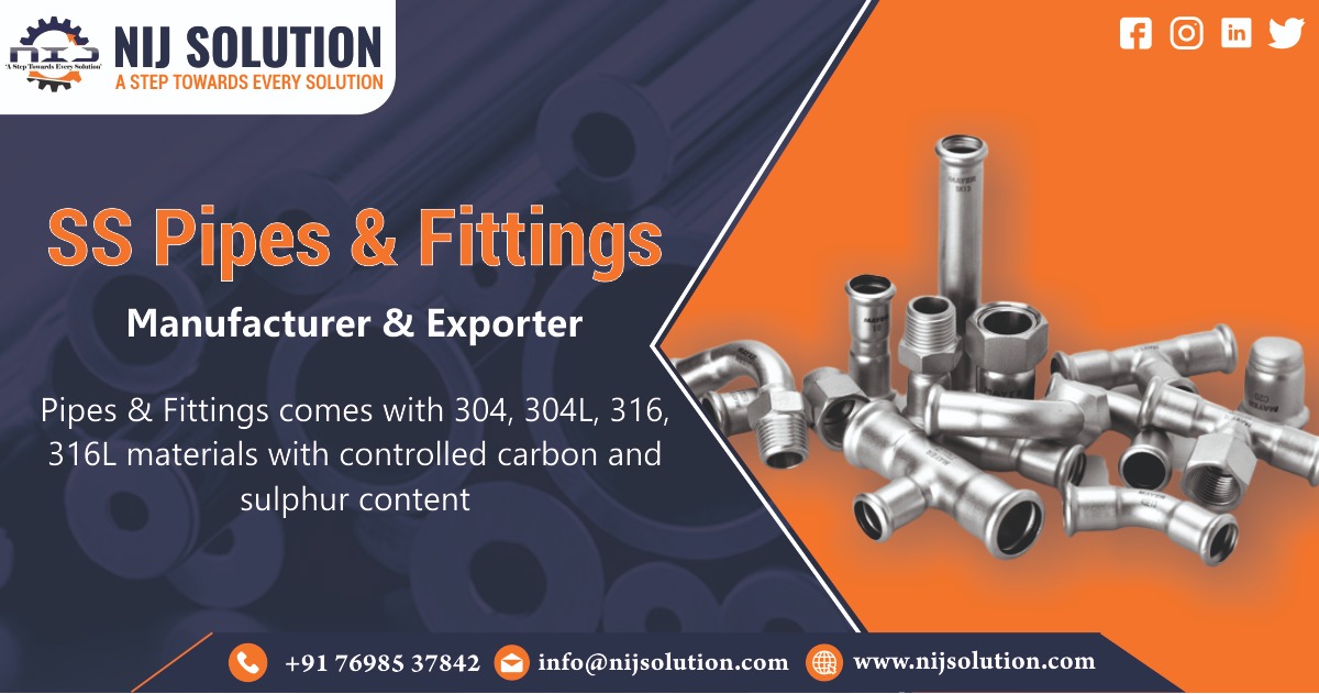 SS Pipe & Fitting Manufacturer & Exporter in India