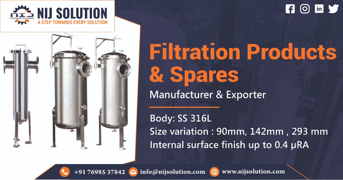 Filtration Products and Spares Manufacturer in India