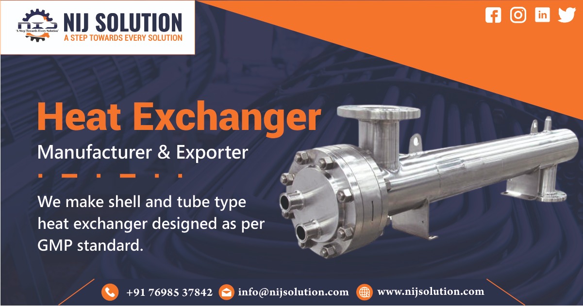 SS Heat Exchanger Manufacturer in India | Nij Solution