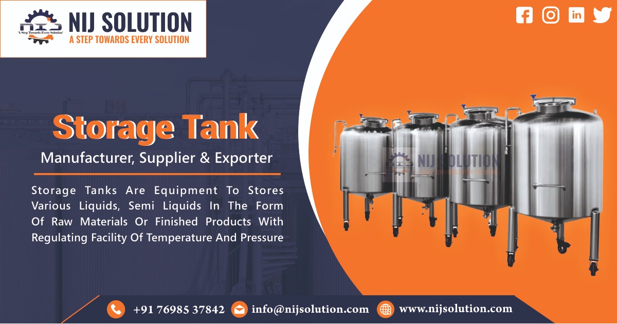 Storage Tank Manufacturer in Ahmedabad