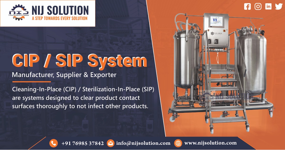 SIP/ CIP Skid Supplier in Ahmedabad
