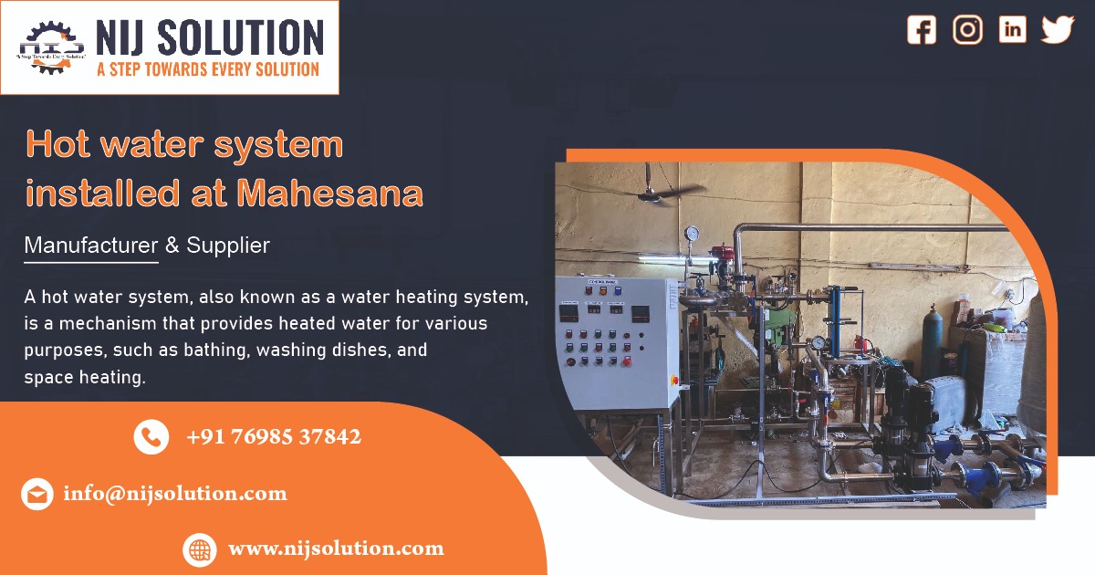 Hot Water System Installed at Mehsana