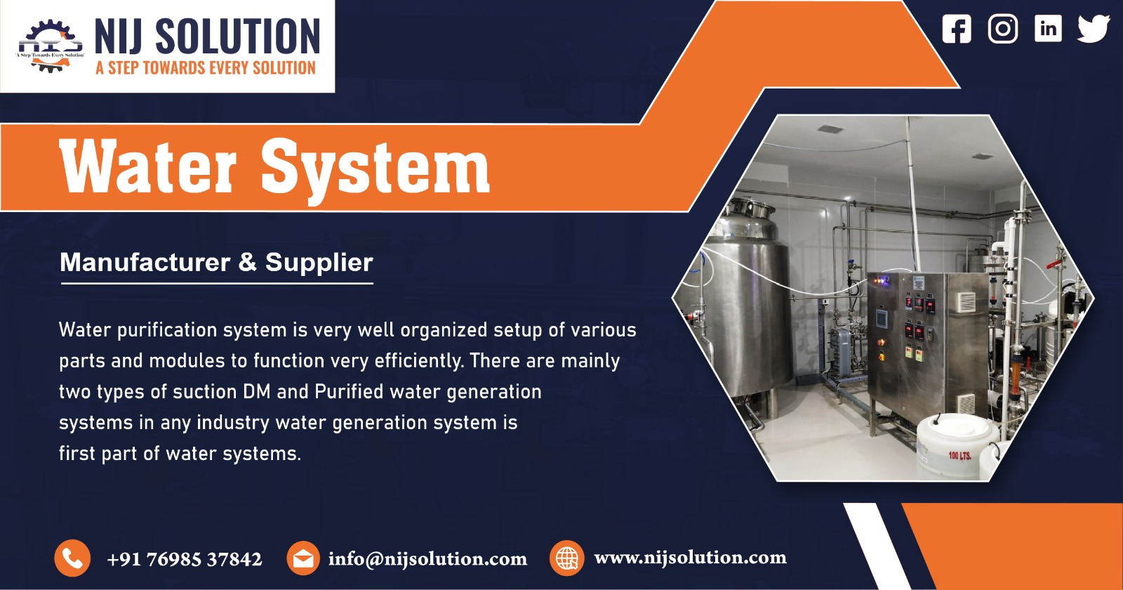 Water System Supply in Vapi