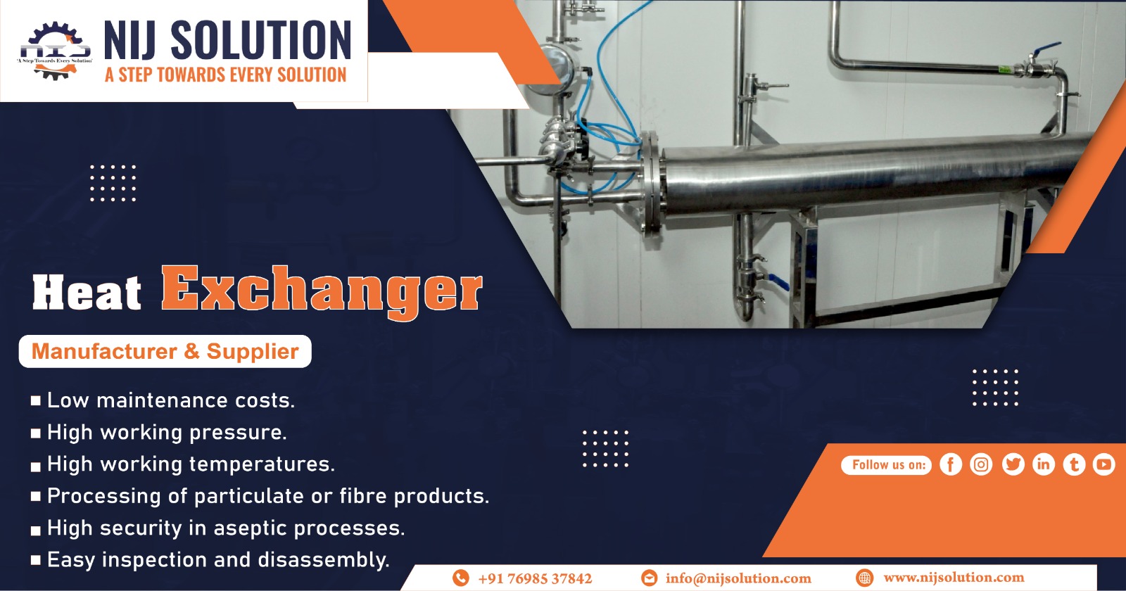 Supplier of Heat Exchanger in Hyderabad