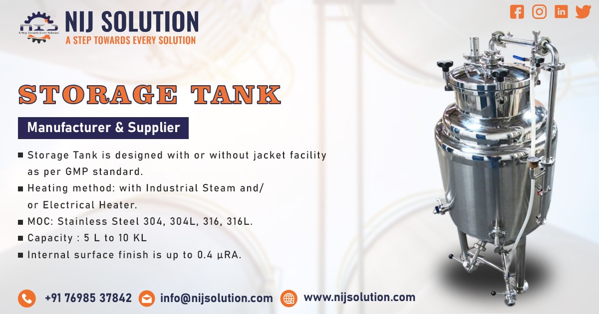 Supplier of Storage Tank in Ratlam