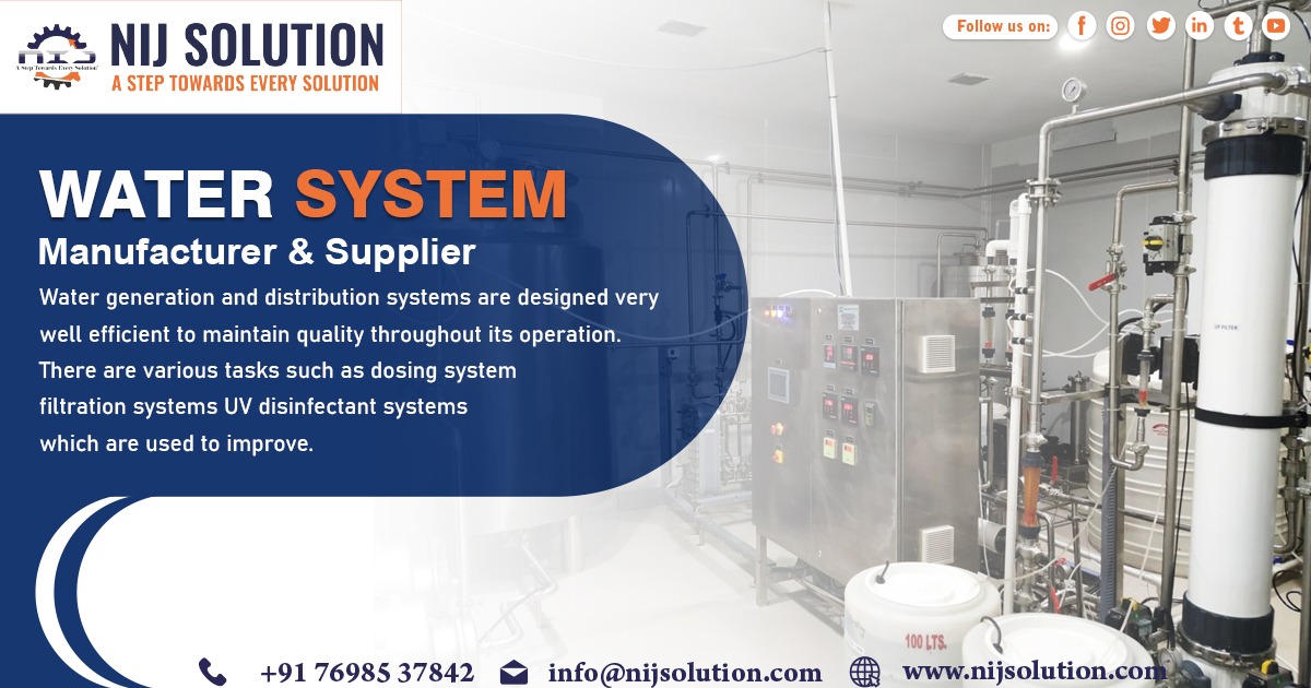 Manufacturer of Purified water generation system