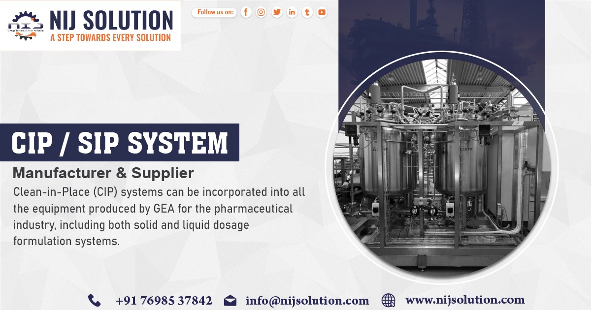 Supplier of CIP and SIP System in Sikkim