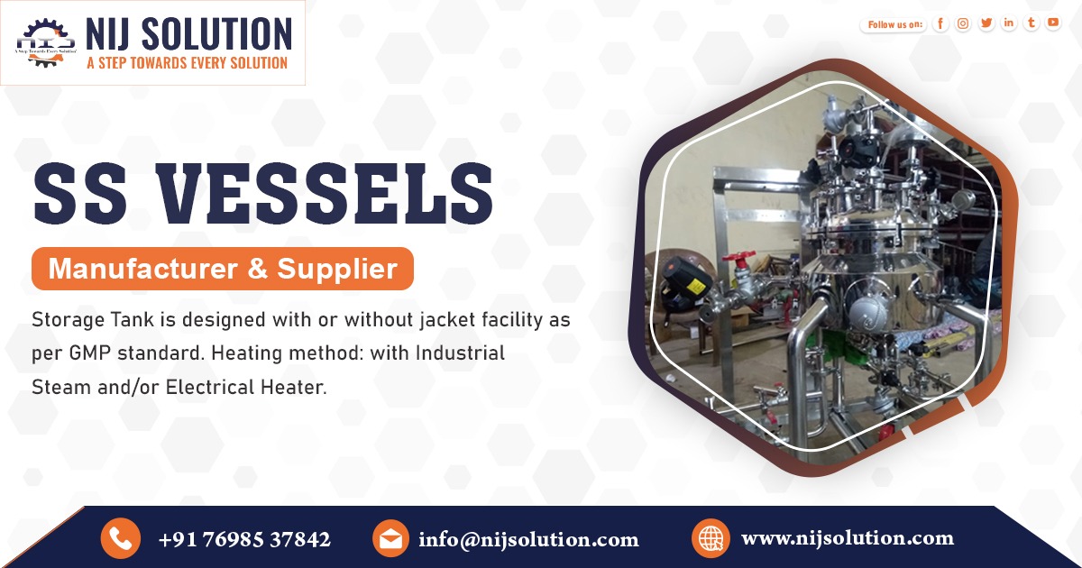 Supplier of Stainless Steel Vessels in Uttarakhand