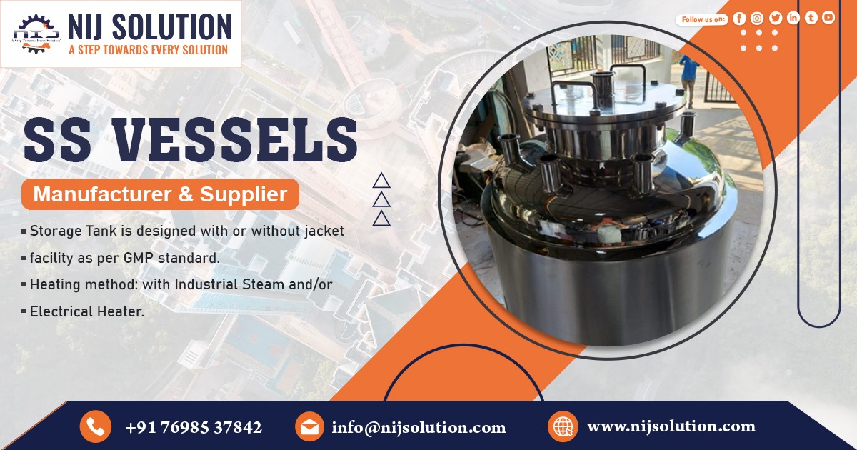 Supplier of SS Vessels In Ahmedabad