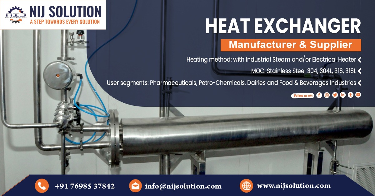 Supplier of Heat Exchanger in Ankleshwar