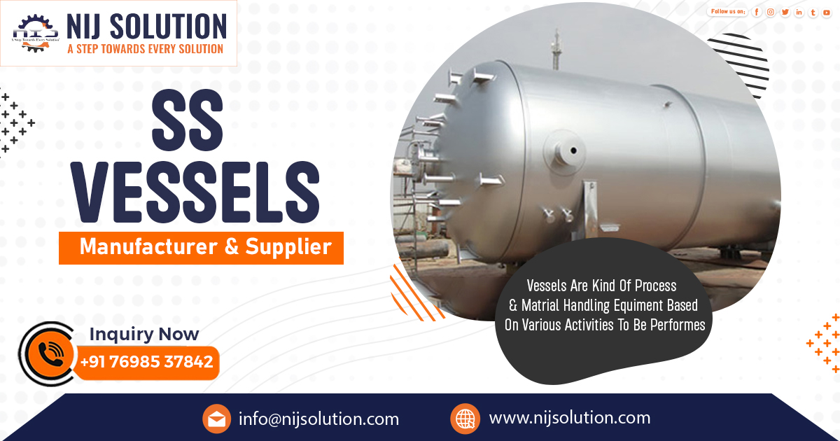 Supplier of SS Vessels in Indore