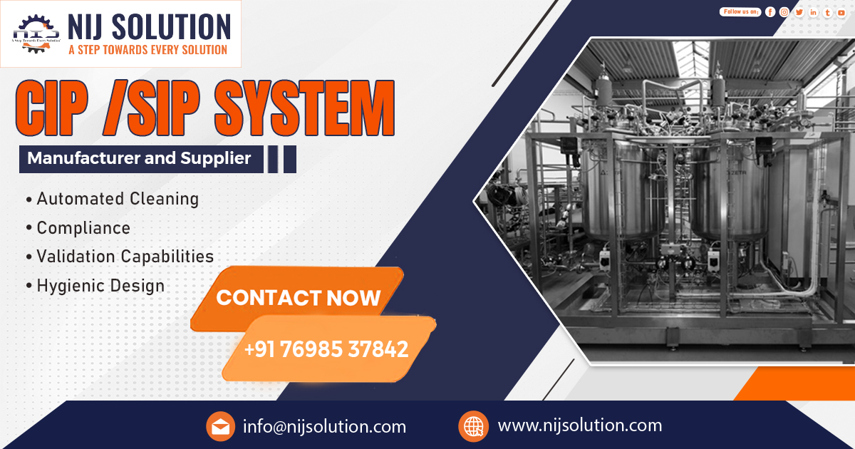 Supplier of CIP And SIP System in Uttrakhand