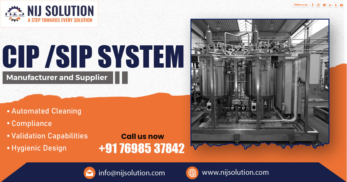 Supplier of CIP and SIP System in Nashik