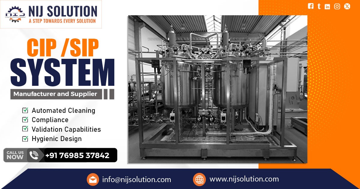 Supplier of CIP and SIP System in Lucknow