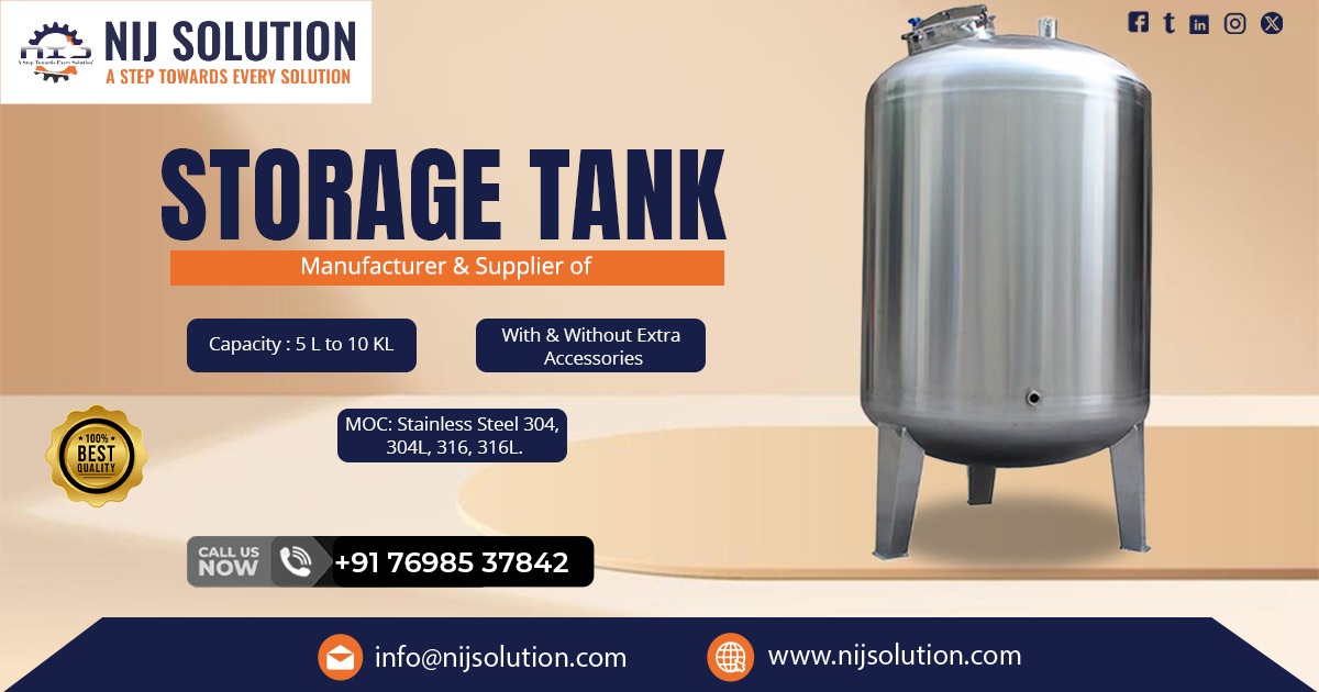 Supplier of Storage Tank in Warangal