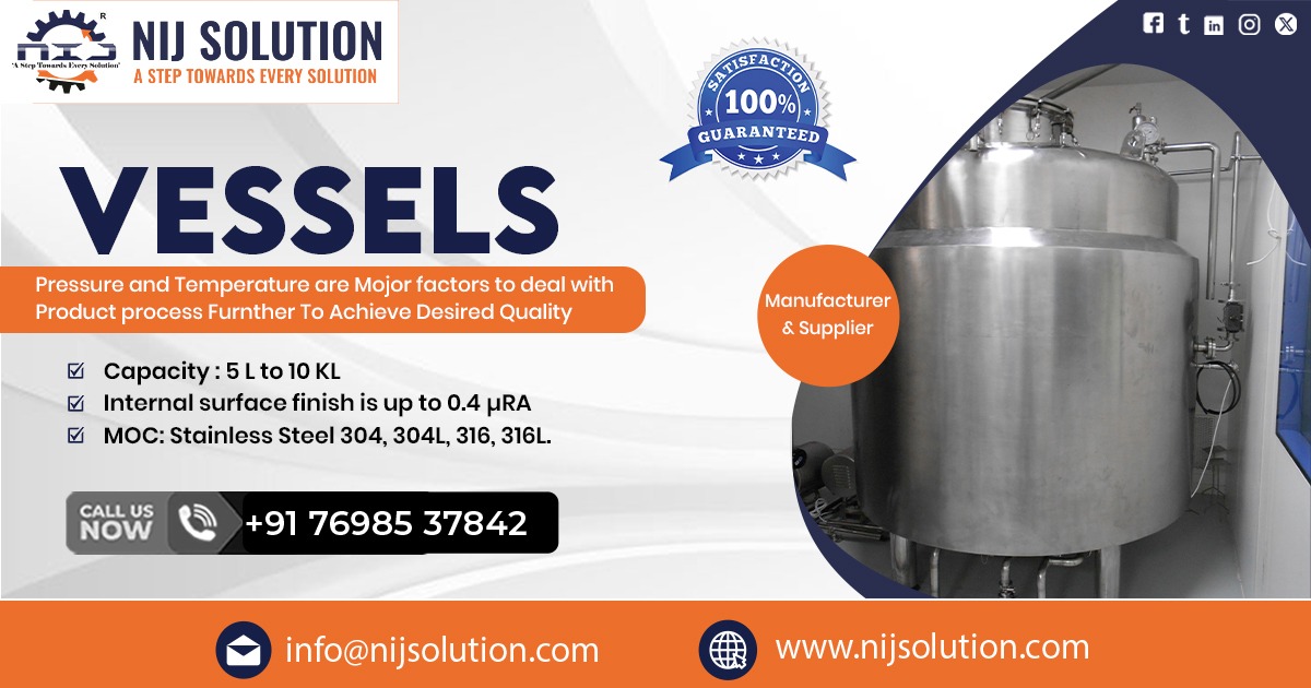 Supplier of Industrial Vessel in Chennai