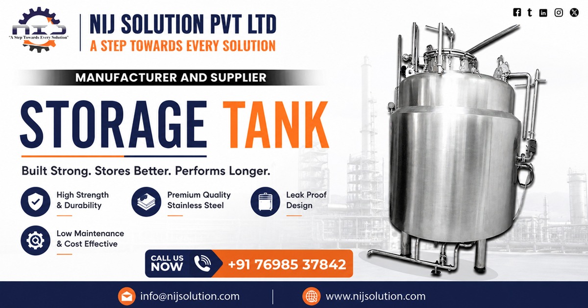 Industrial Storage Tank Manufacturer in Ahmedabad