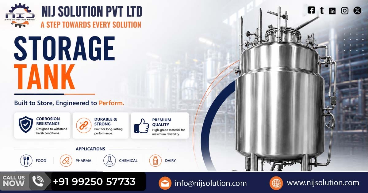 Premium Stainless Steel Storage Tank in Tamil Nadu