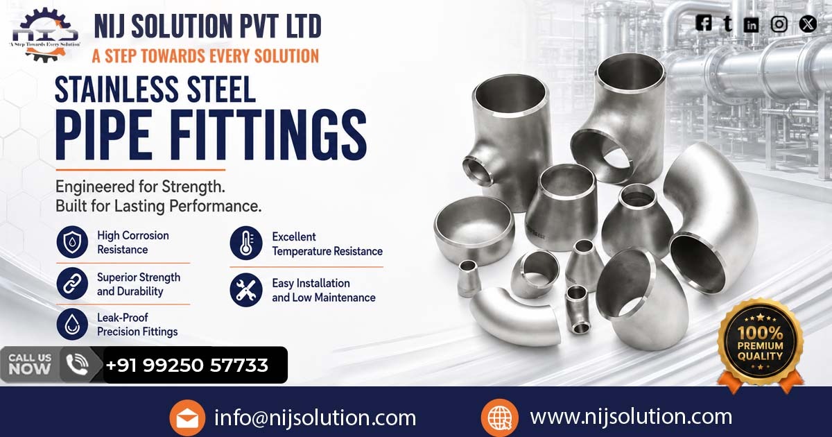 Industrial Stainless Steel Pipe Fittings Supplier in West Bengal