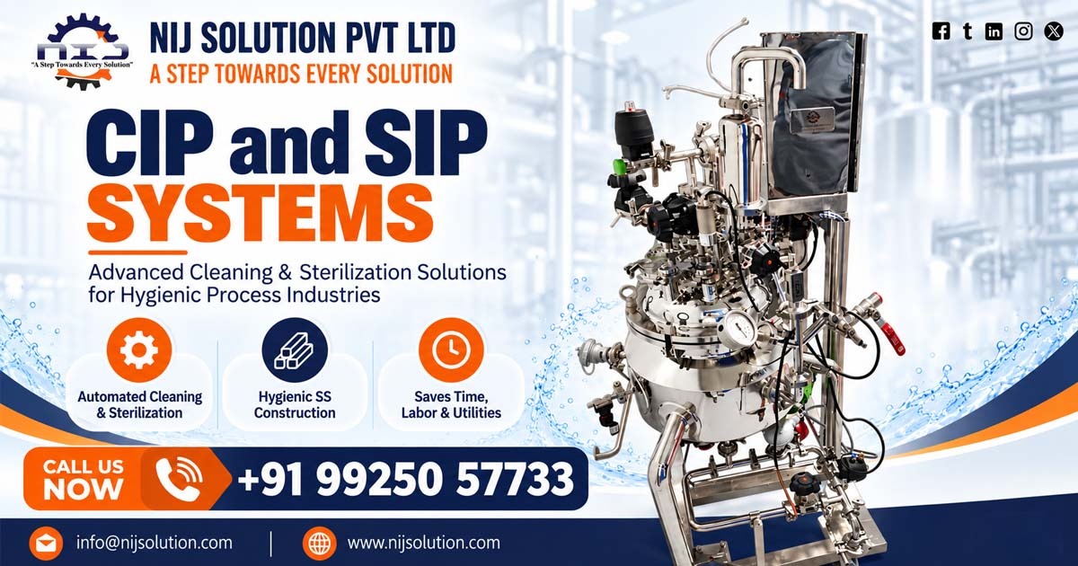 CIP and SIP Systems Supplier In Jharkhand