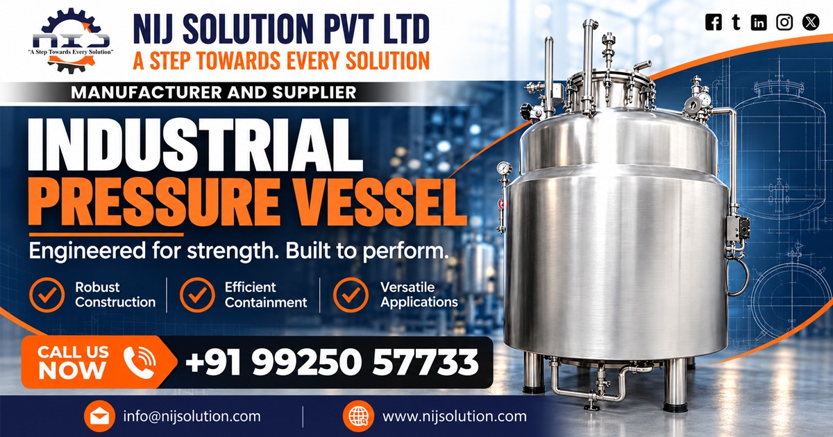 Industrial Pressure Vessel Supplier In Assam
