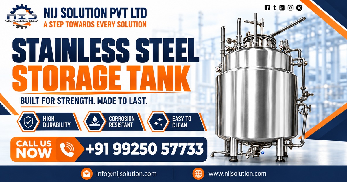 Stainless Steel Storage Tank Supplier In Andhra Pradesh